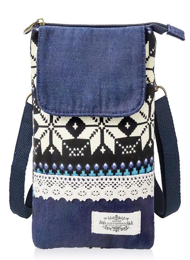 CoolShef Print Mobile Pouch - Canvas Crossbody Bags for Women, Small Sling Bag for Woman Travel Use, Functional Phone Purse with Strap for Daily Use - Image 1